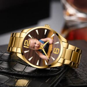 Reloj Personalizado para Caballero Golden